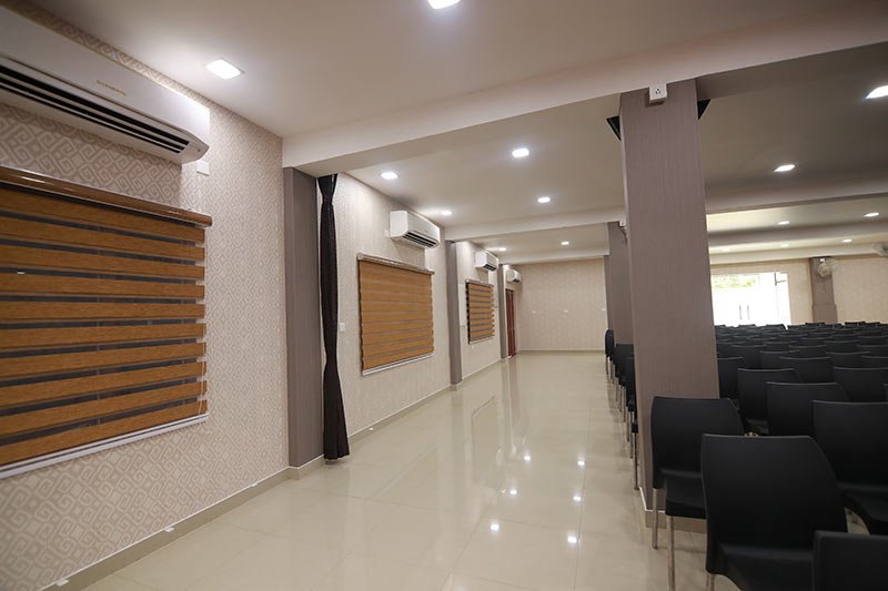 Intimate hall setup